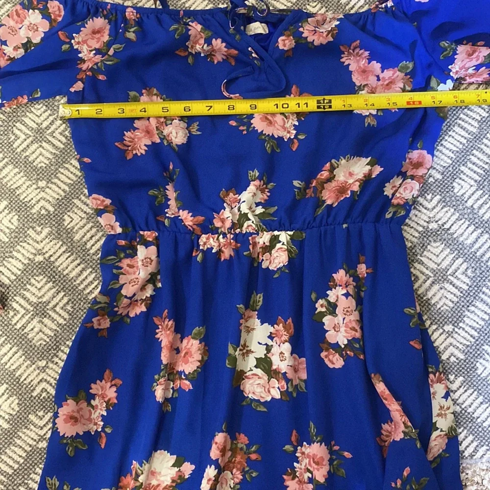 ALTR’D STATE off shoulder boho maxi dress with high slits w mini slip size M EUC - Picture 8 of 10